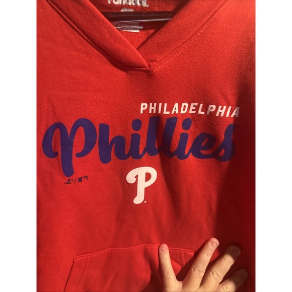 Philadelphia Phillies Fanatics Women's V-Neck Hoodie Size Medium Brand New - Picture 3 of 7